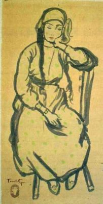 grafică - Tonitza, Nicolae; Portret