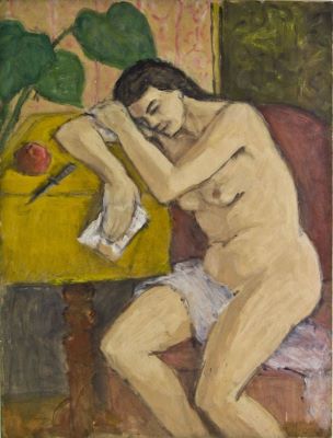 pictură de șevalet - Pallady, Theodor; Nud cu scrisoare