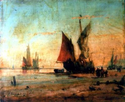 pictură - Kuwasseg, Charles; Marină