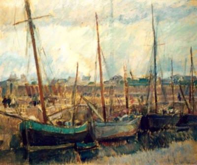 pictură - Dărăscu, Nicolae; Vedere din port