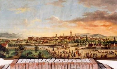 pictură - Neuhauser, Franz; Sibiul la 1808