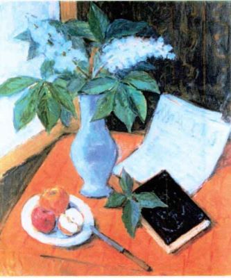 pictură - Pallady, Theodor; Natură statică (cu flori de castan)