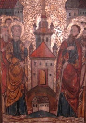 icoană pe lemn; Soborul apostolilor