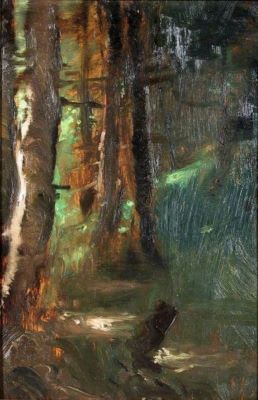 pictură - Schullerus, Fritz; Pădure de brazi