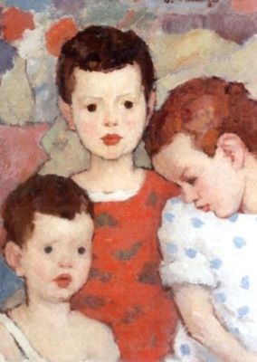 pictură - Tonitza, Nicolae; Trei frați (Copii pictorului)