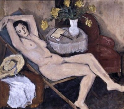 pictură - Pallady, Theodor; Nud pe chaise-longue