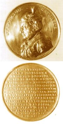 Medalie dedicată decesului lui Ștefan Bathory