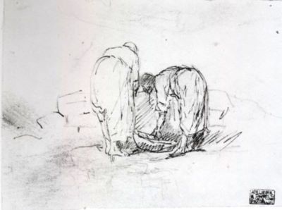 grafică - Grigorescu, Nicolae; Spălătorese