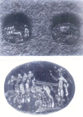 gemă; relief de cult