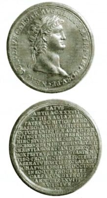 Medalie dedicată împăratului Nero
