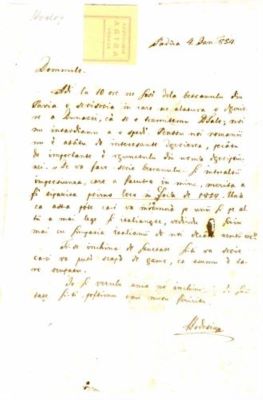 scrisoare - Hodoșiu, Iosif; Dr. Hodoșiu Iosif către Mureșianu Iacob