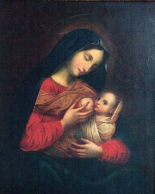 pictură; Madona cu copilul Iisus