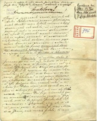 scrisoare - Mureșianu, A. Aurel; Discursul lui Aurel Mureșianu