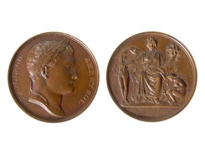 Medalie dedicată inaugurării canalului Ourcq