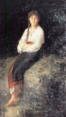 pictură - Grigorescu, Nicolae; Rodica la pârâu