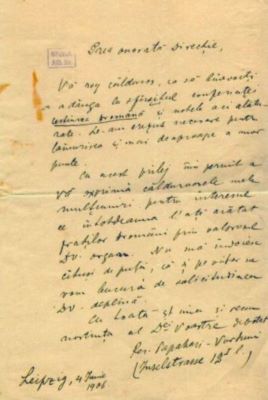 scrisoare - Papahagi, Verduni; Papahaghi Verduni către redacția „Gazetei Transilvaniei”