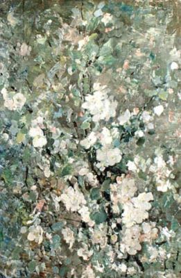 pictură - Grigorescu, Nicolae; Ramură de măr înflorit