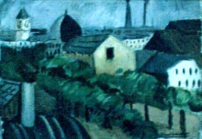 pictură - Eleutheriade, Micaela; Gara Lyon