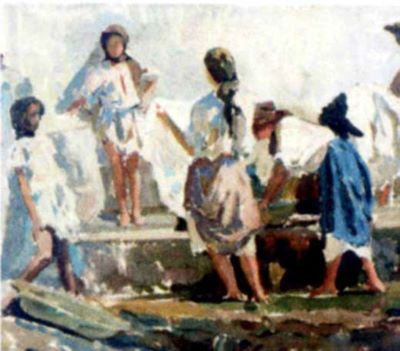 pictură - Maniu-Mützner, Rodica; Spălătorese