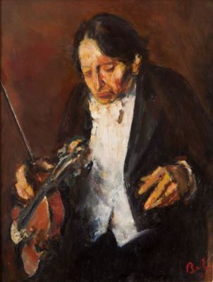 pictură de șevalet - Baba, Corneliu; George Enescu