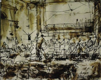 grafică - Drăguțescu, Eugen; Concert la Atena