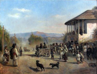 pictură de șevalet - Bardasare-Panaiteanu, Emanoil; La Trei Sarmale