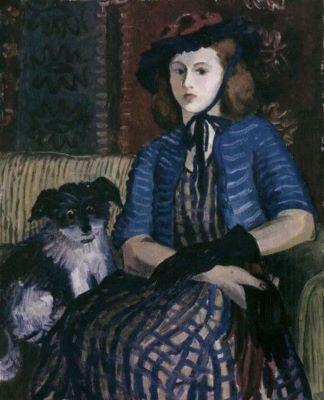 pictură - Delavrancea, Dona Niculina (Nuni Dona); Fată în albastru