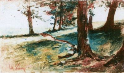 pictură - Aman, Theodor; Pădure