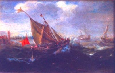 pictură - Ertvelt, Andries van; Furtună pe mare