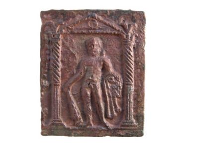 matriță de plachetă votivă reprezentându-l pe Hercules