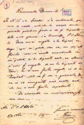 scrisoare - Pop, Vasile Ladislau; Pop Vasile Ladislau către Mureșianu Iacob