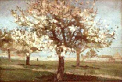 pictură - Andreescu, Ion; Pomi înfloriți