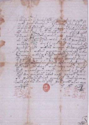 Zapis emis de Constantin Brâncoveanu, domnul Țării Românești