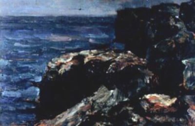 pictură - Mützner, Samuel; Peisaj marin cu stânci
