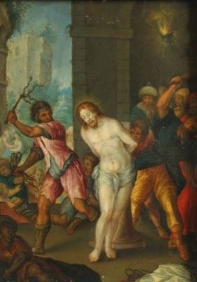 pictură - Rottenhammer, Johann; Flagelarea Mântuitorului