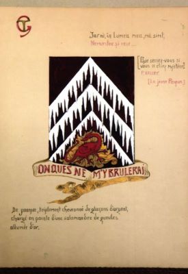grafică - Beller, Lucia; blazon stilizat