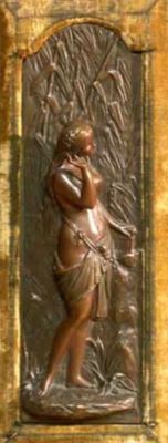 basorelief - Glandenbeck, Oscar; Alegoria auzului