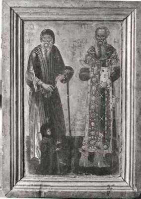 icoană; Sfinții Simeon și Sava
