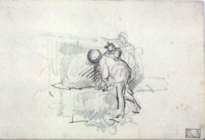 grafică - Grigorescu, Nicolae; La șipot