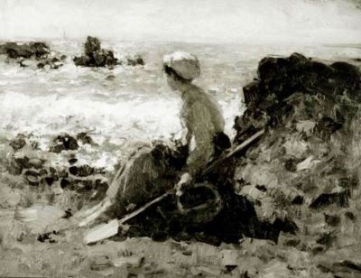 pictură - Grigorescu, Nicolae; Pescăriță la Granville