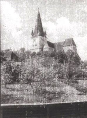 clișeu - Fischer, Emil; Biserica fortificată din Cisnădie