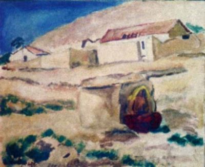 pictură - Popescu, Vasile; Țigănia din Balcic