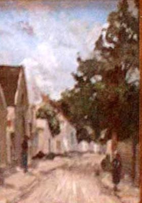 pictură - Andreescu, Ion; Stradă la Barbizon