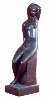 sculptură - Baraschi (Mușat), Constantin; Tinerețe