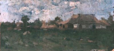 pictură - Andreescu, Ion; Peisaj cu casă