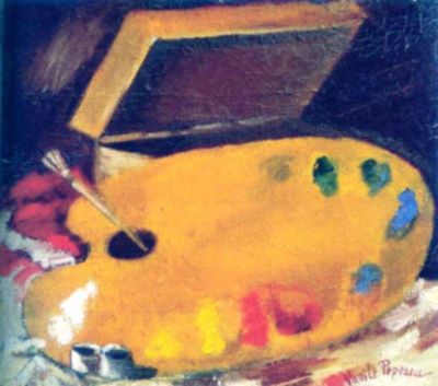 pictură - Popescu, Vasile; Paleta pictorului