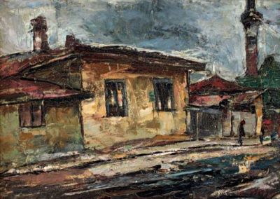 pictură - Petrașcu, Gheorghe; Casă la Silistra
