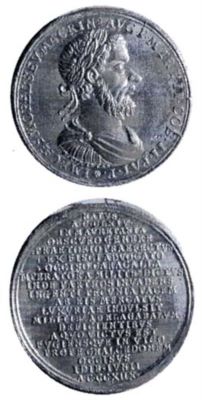 Medalie dedicată împăratului Macrinus