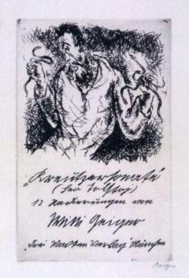gravură - Geiger, Willi; Iliustrație la „Sonata Kreutzer” de Lev Tolstoi