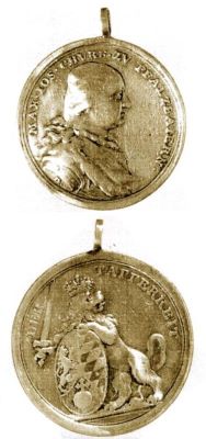 Medalie dedicată lui Maximilian Joseph, elector de Bavaria